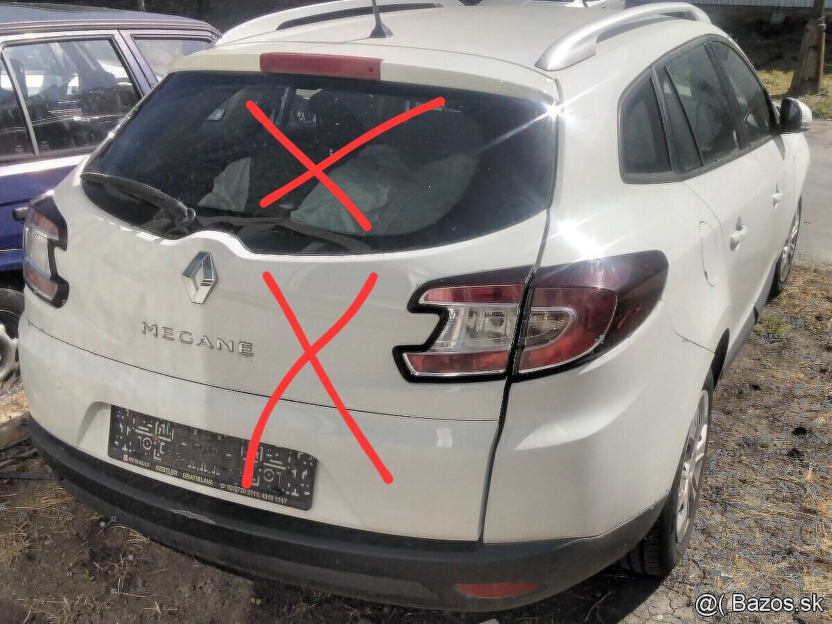 Renault Megane Grandtour III 1.6 2010 predám DVERE, NÁRAZNÍK
