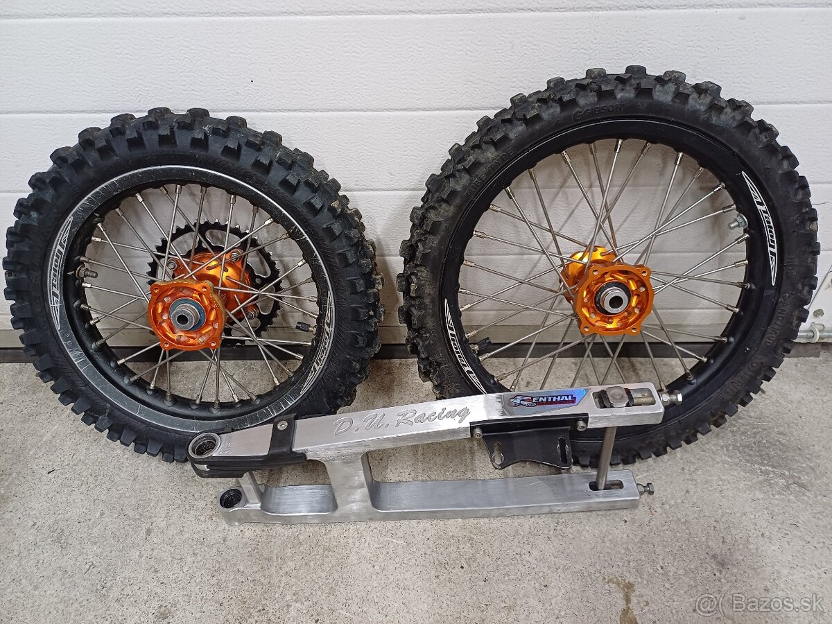 Kyvná vidlica, veľke kolesa 12-14, KTM sx50, Husqvarna TC50,