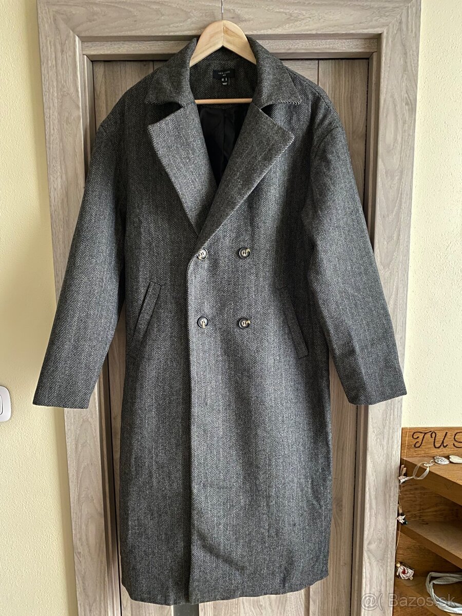 Oversized dvojradový kabát