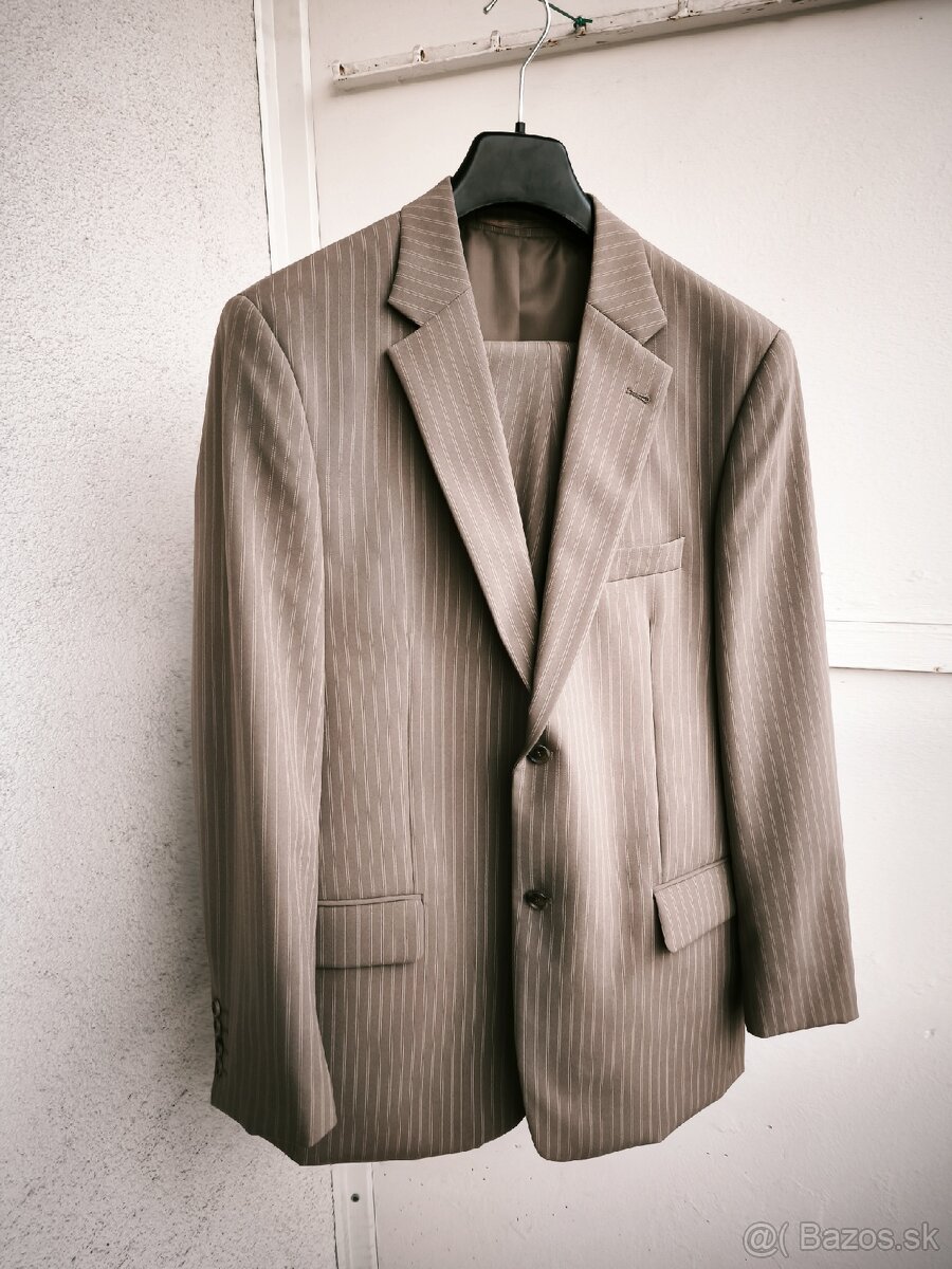 Pánsky béžový oblek C&A