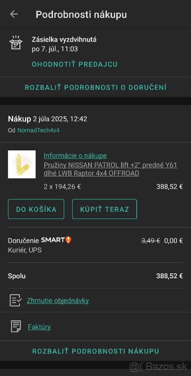 Nissan patrol pruziny 4ks predne