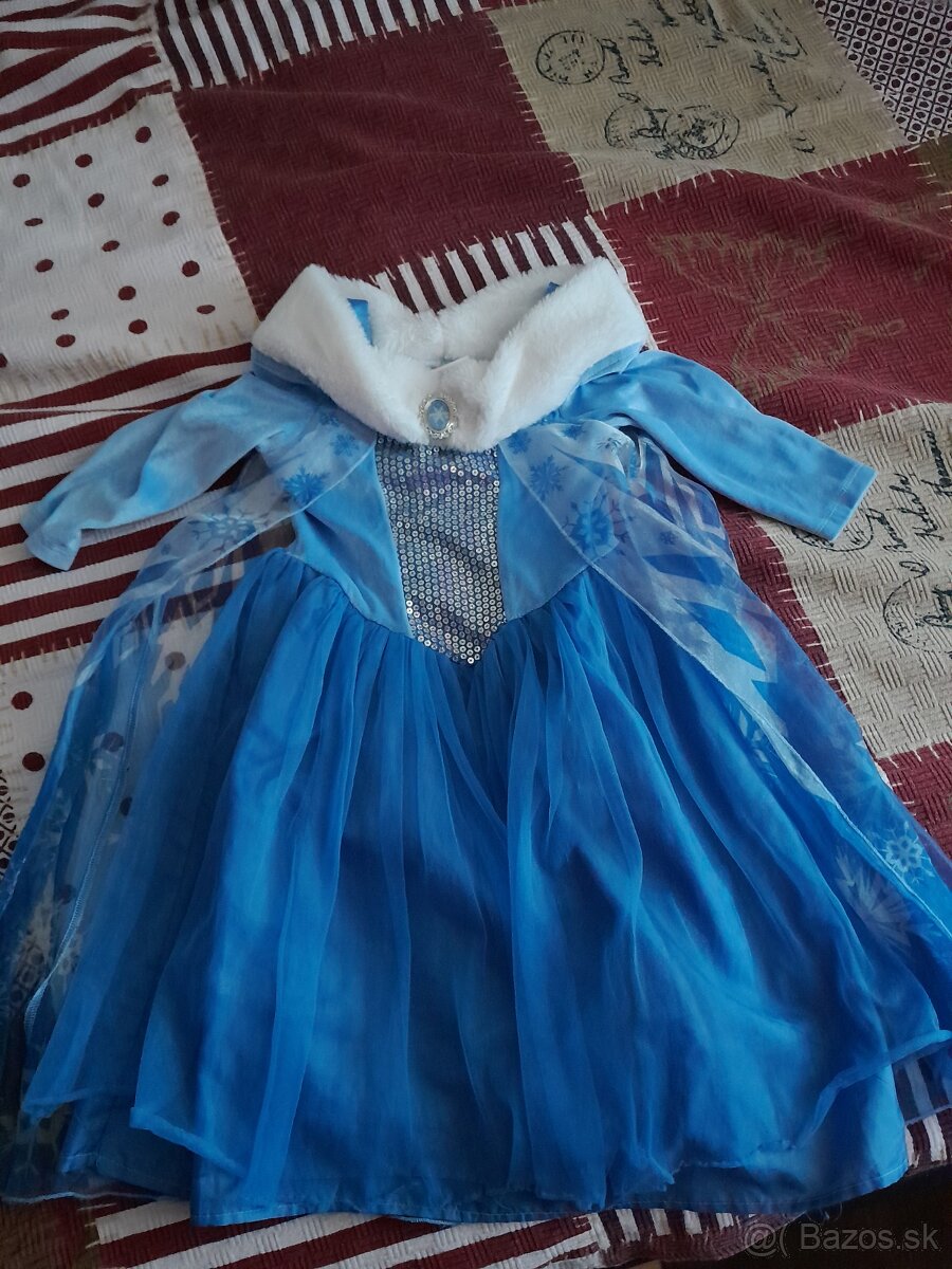 Kostym - šaty Elsa