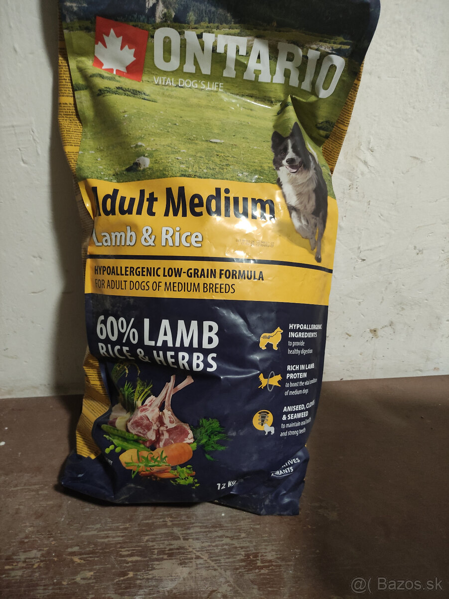 Predám granule pre psa Ontario