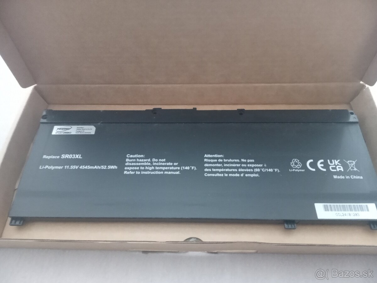 Náhradné diely z HP Pavilion Gaming 15 cx-00