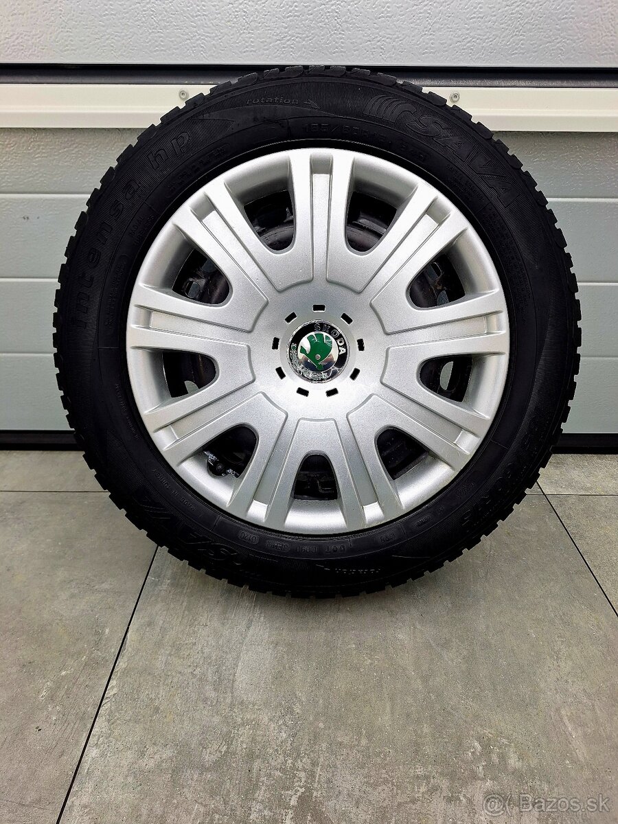 ORIGINÁL SADA PLECHOVÝCH DISKOV ŠKODA 5x100 R15