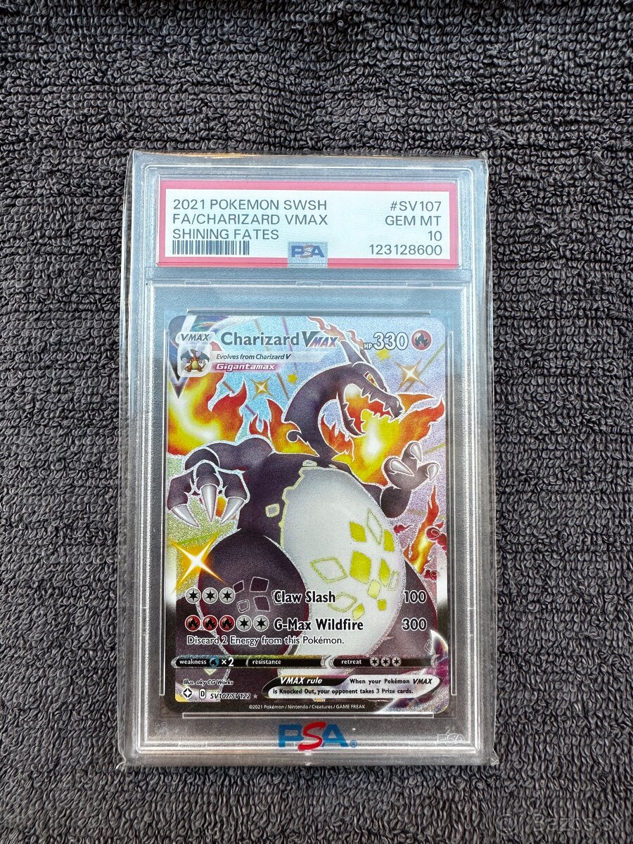 Pokemon karta kartičky	Charizard V Max	SV107	PSA 10