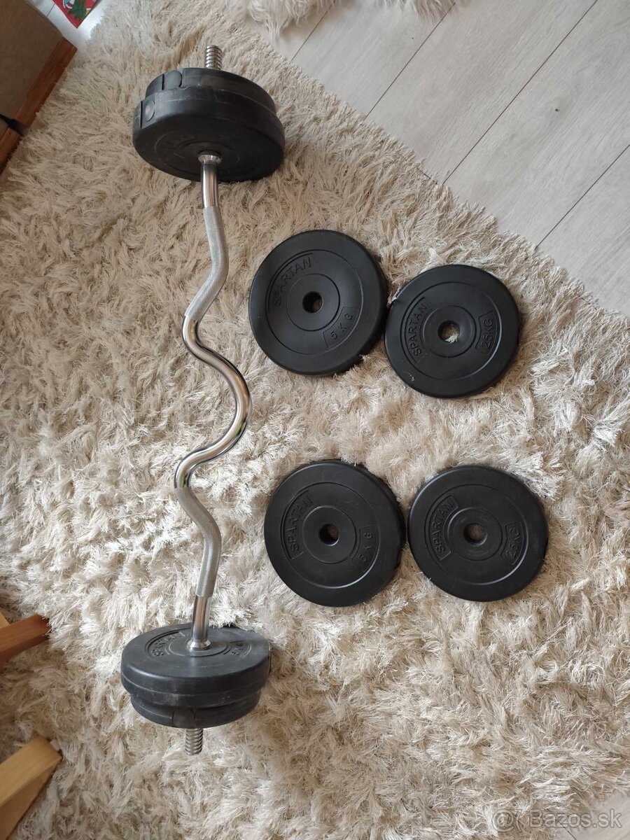 Na predaj nakladací činkovy set