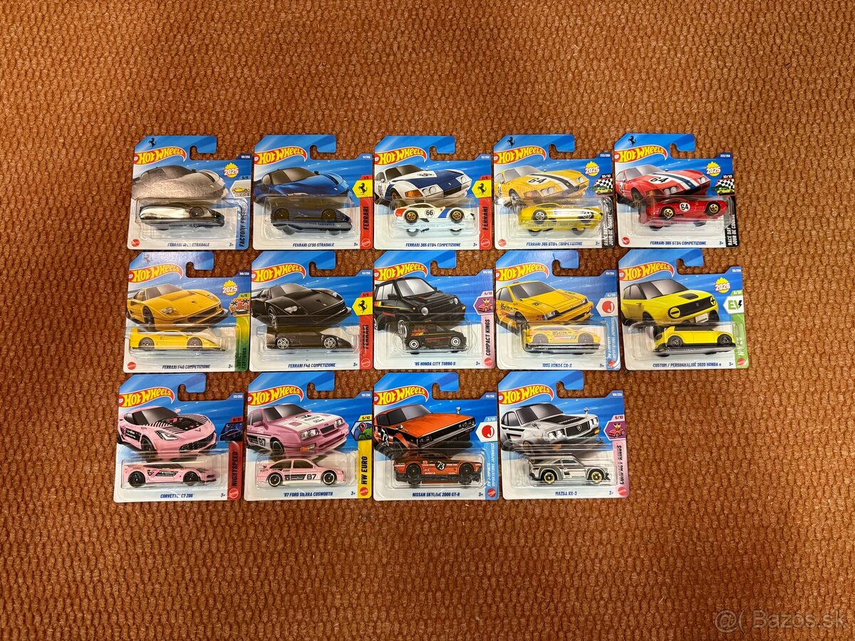 Hot Wheels - Ferrari Honda JDM Corvette