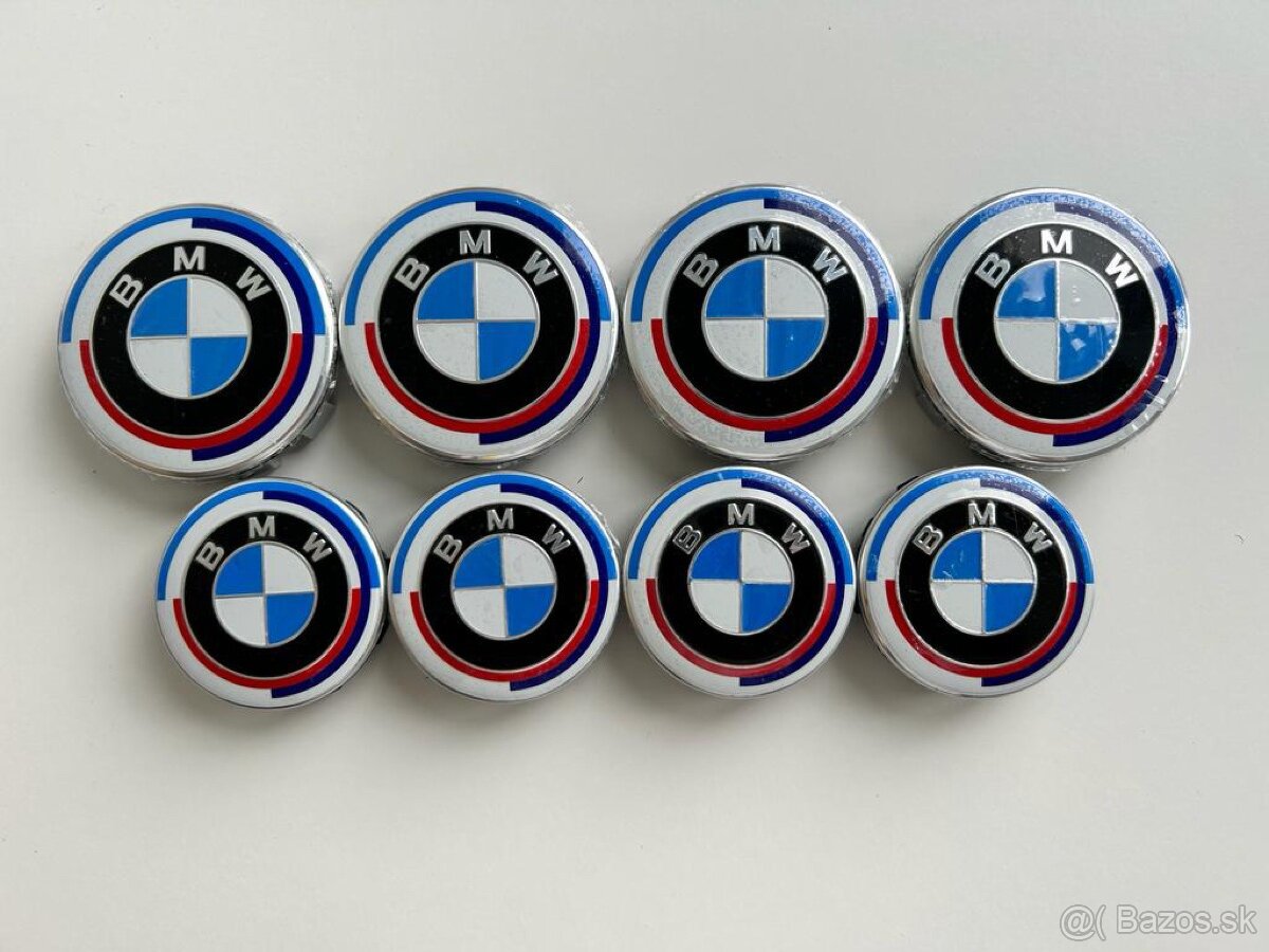 BMW stredove krytky “68mm a 56mm” 50rokov výročie