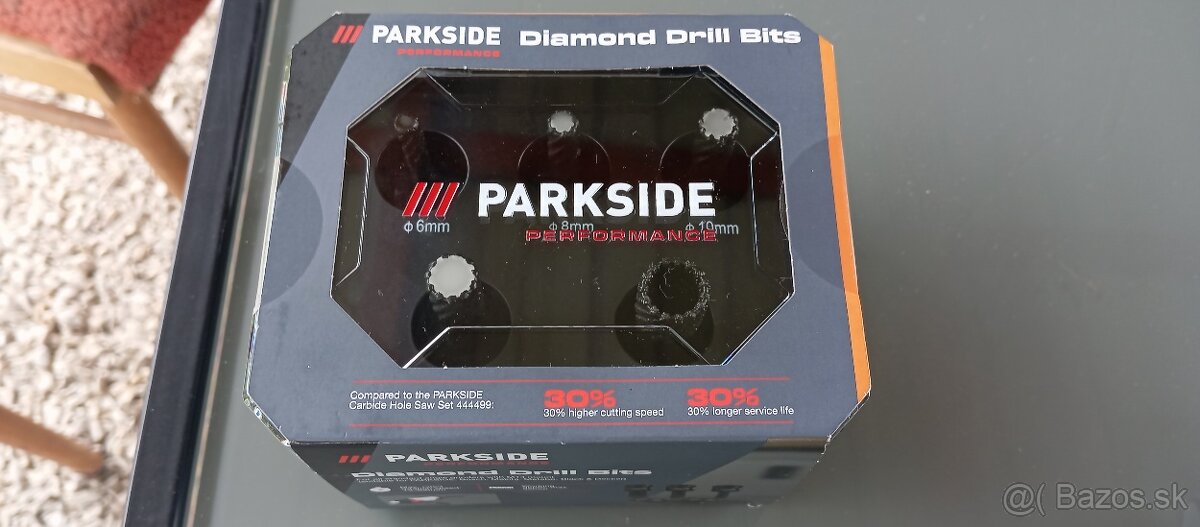 Parkside nové diamantové vrtáky