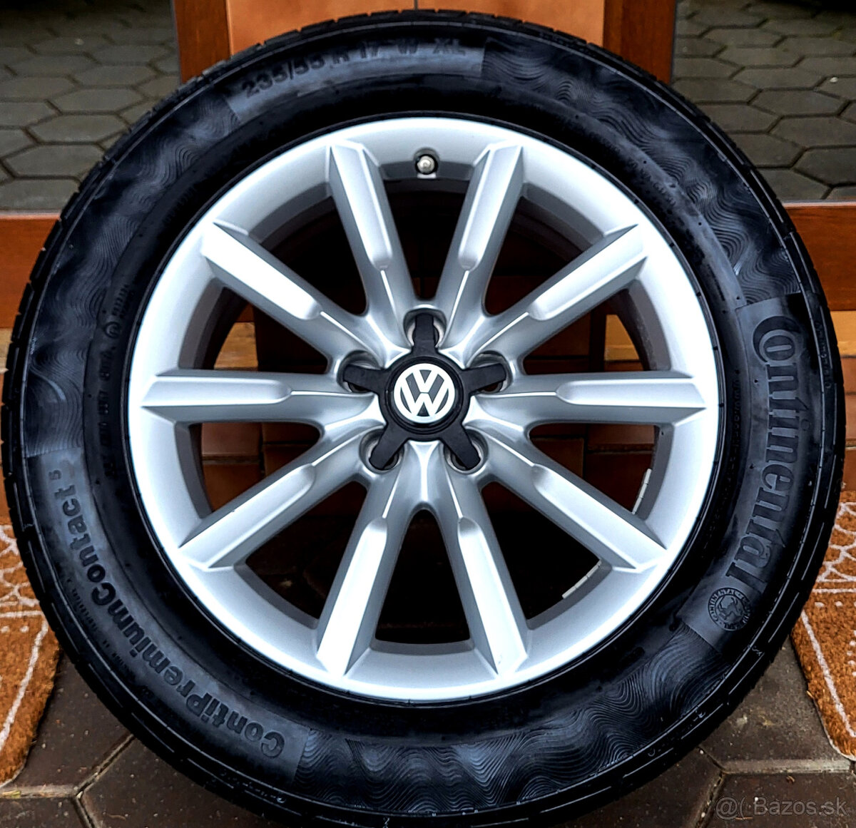 alu R17 5x112, letné pneu 235/55, orig. Audi Q3 + VW Tiguan