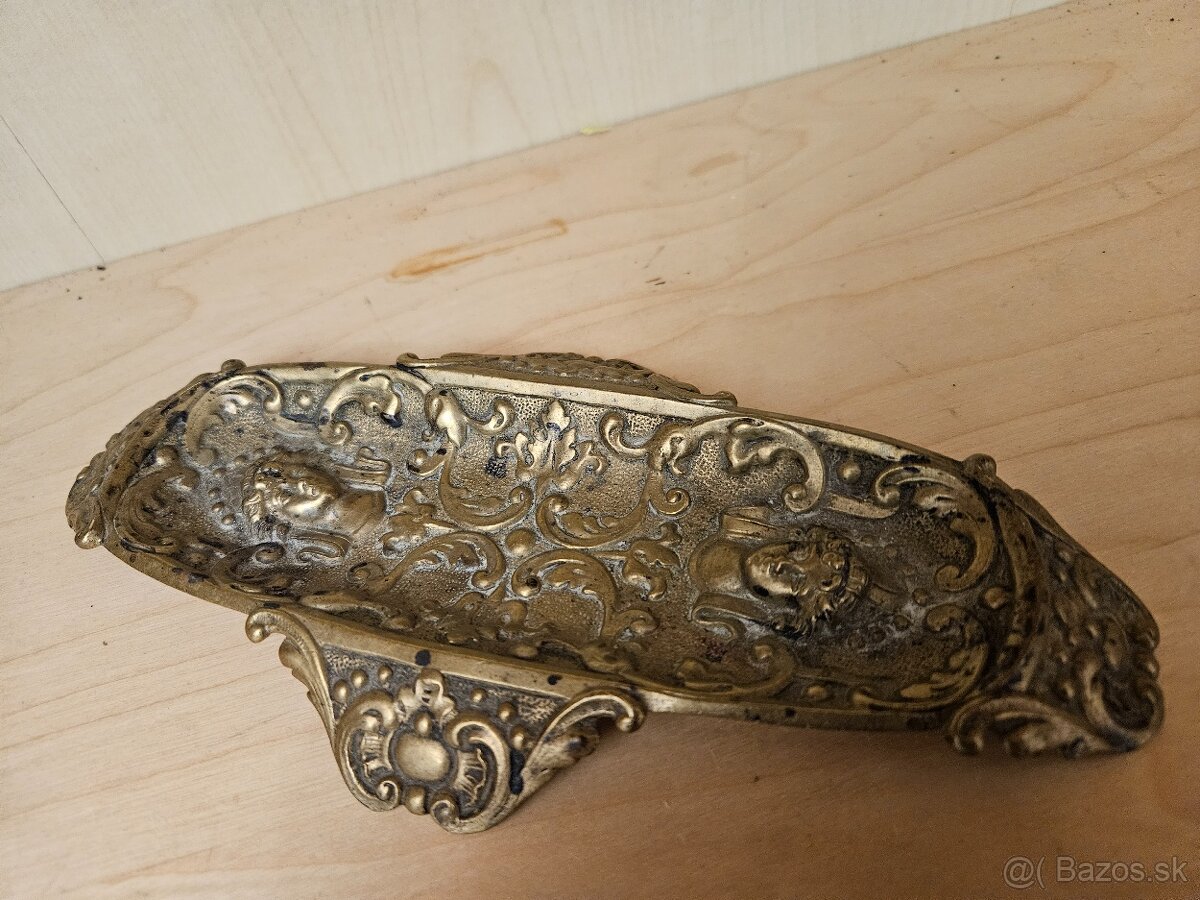 mosadzná miska na perá cena 30€/21x10cm/
