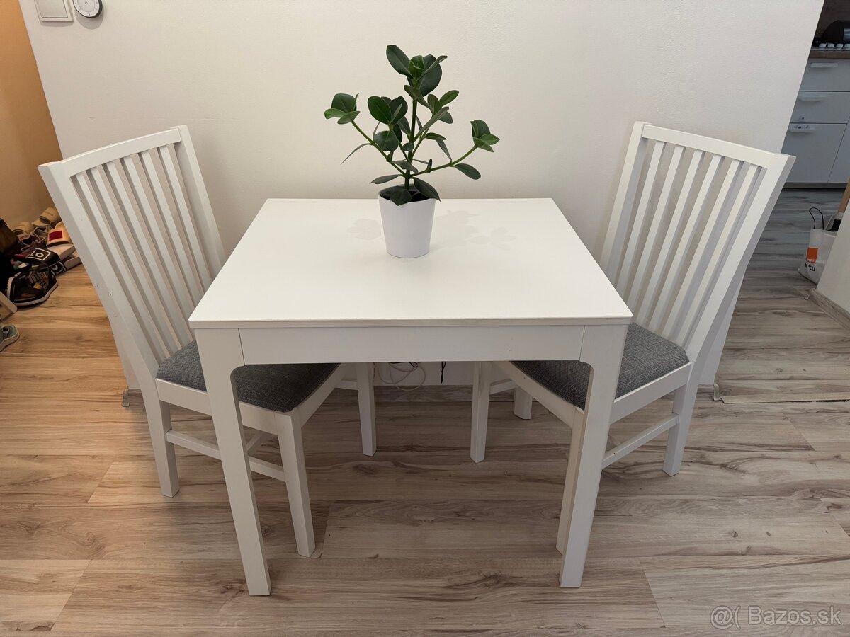 IKEA EKEDALEN stol + NORRNÄS stoličky