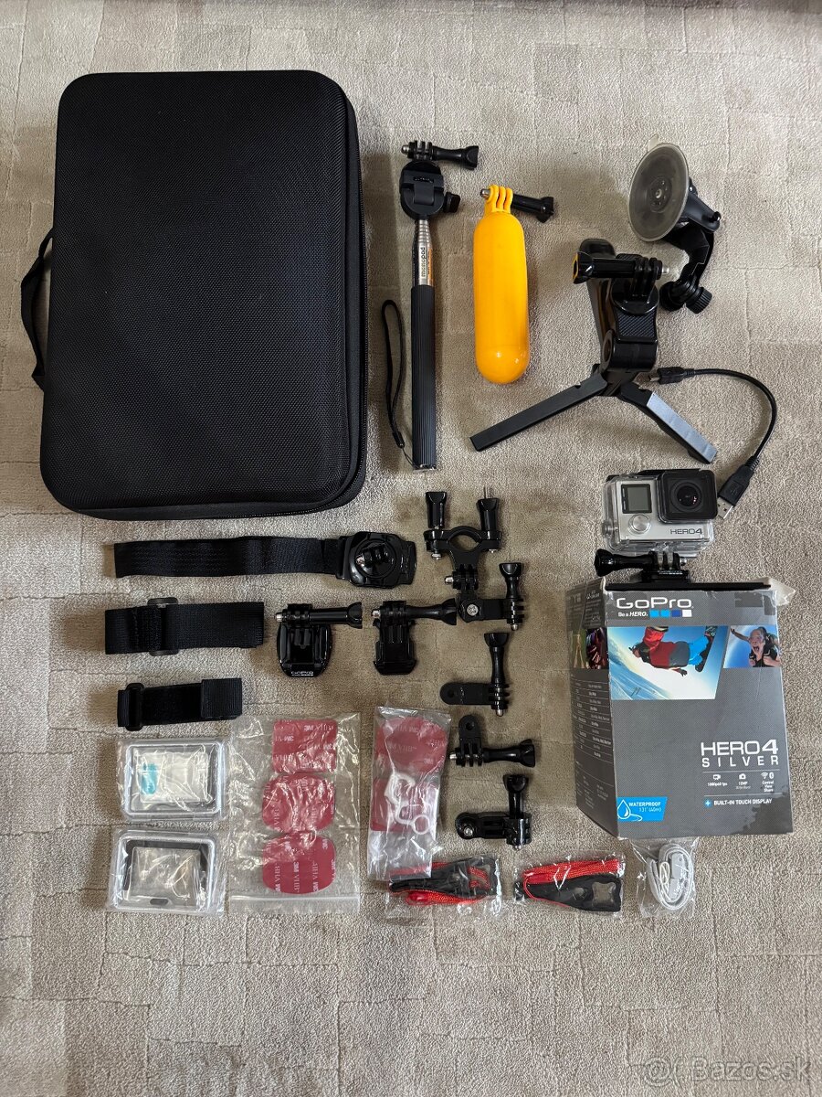 GoPro Hero 4 Silver + príslušenstvo