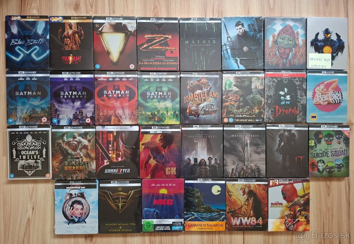 4K UHD blu-ray filmy na predaj