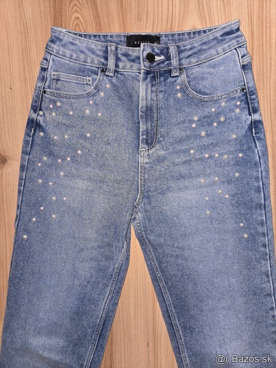 Džínsy MOHITO veľ.34+ wide leg