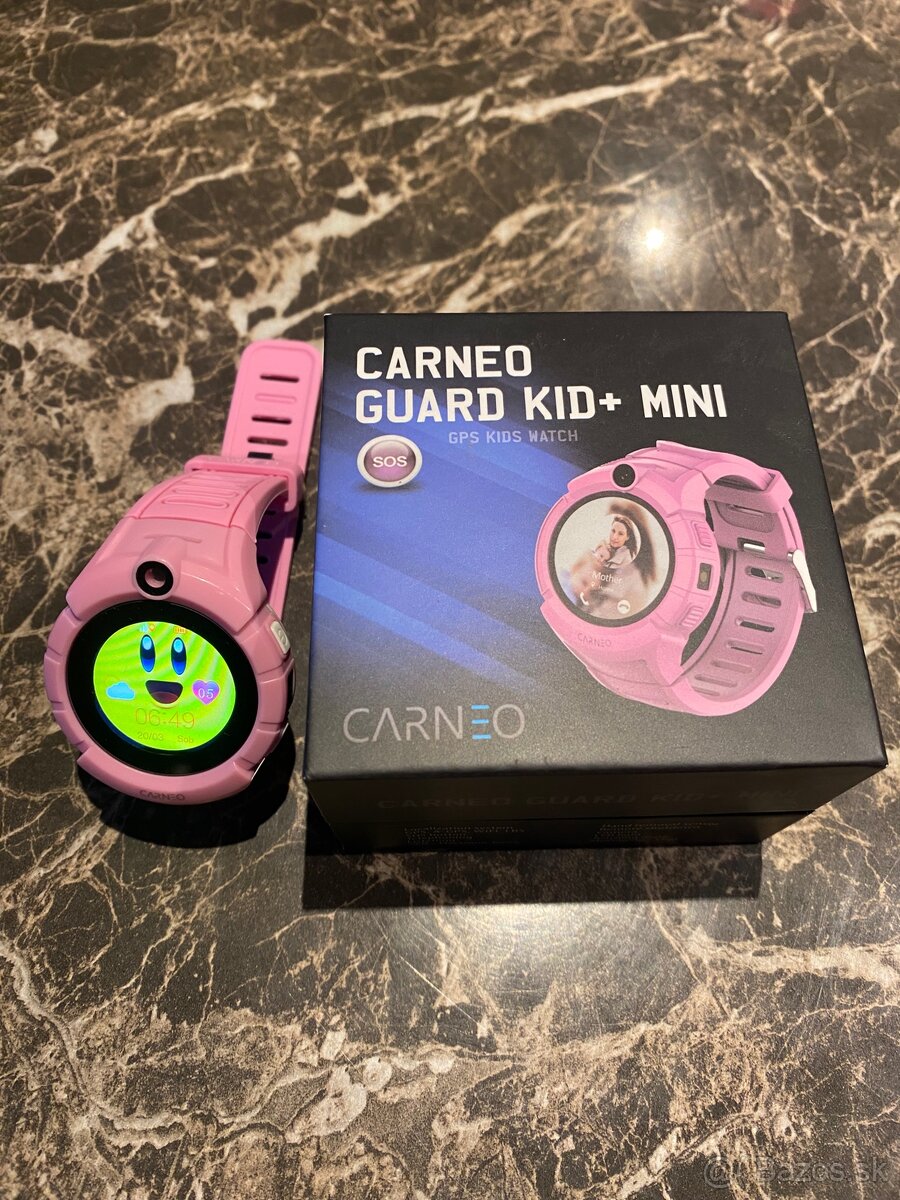 Smart hodinky Carneo GUARDKID+ MINI - ružové