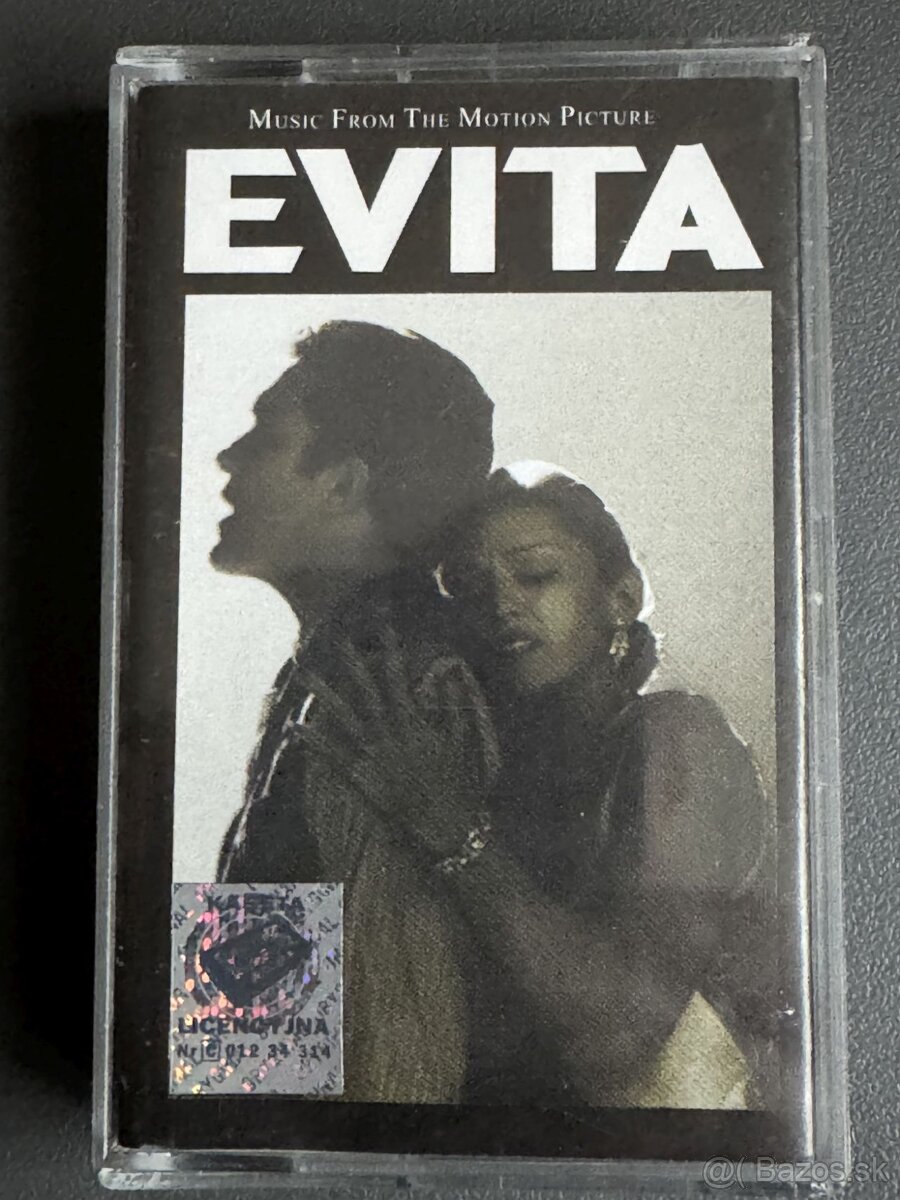 🌟Kultová Hudba z Filmu EVITA na Originálnej Kazete 🌟