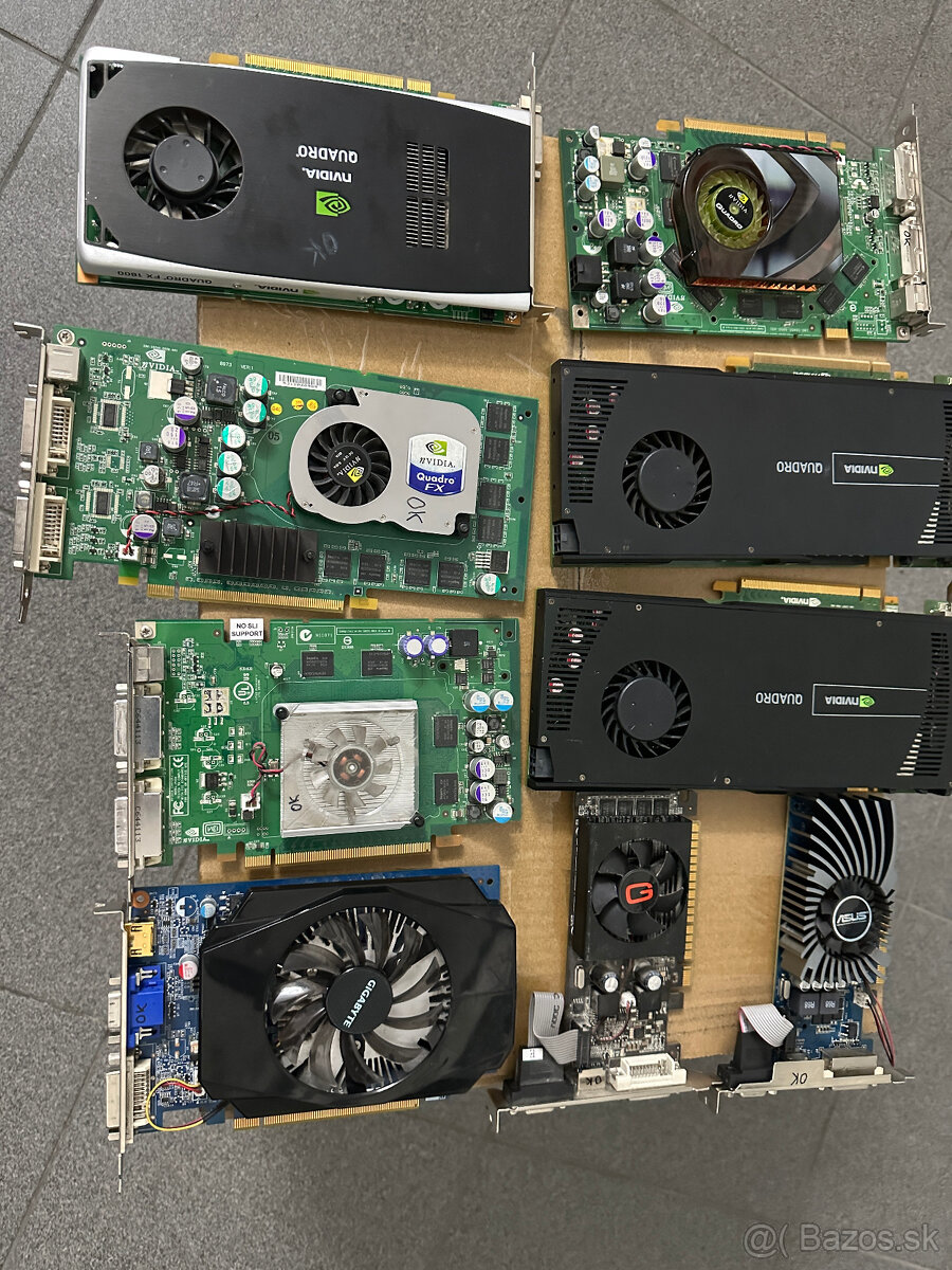 staršie grafické karty