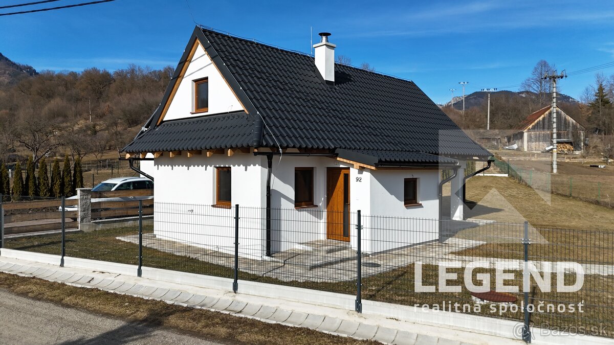 Chata Bukovina, Liptov, TOP lokalita, pozemok 591 m2, krásna