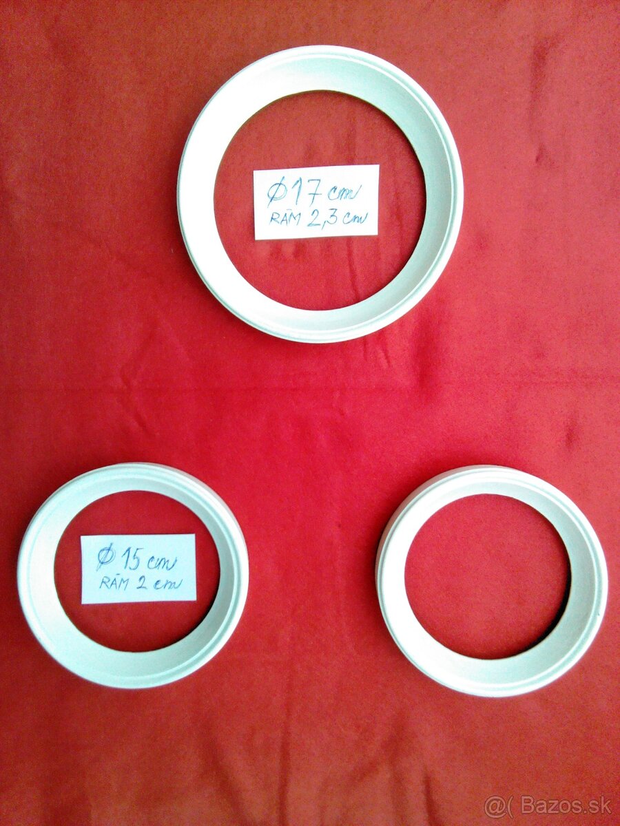 NOVÉ OKRUHLÉ DREVENÉ RÁMY+STRIEBORNÝ RÁMN