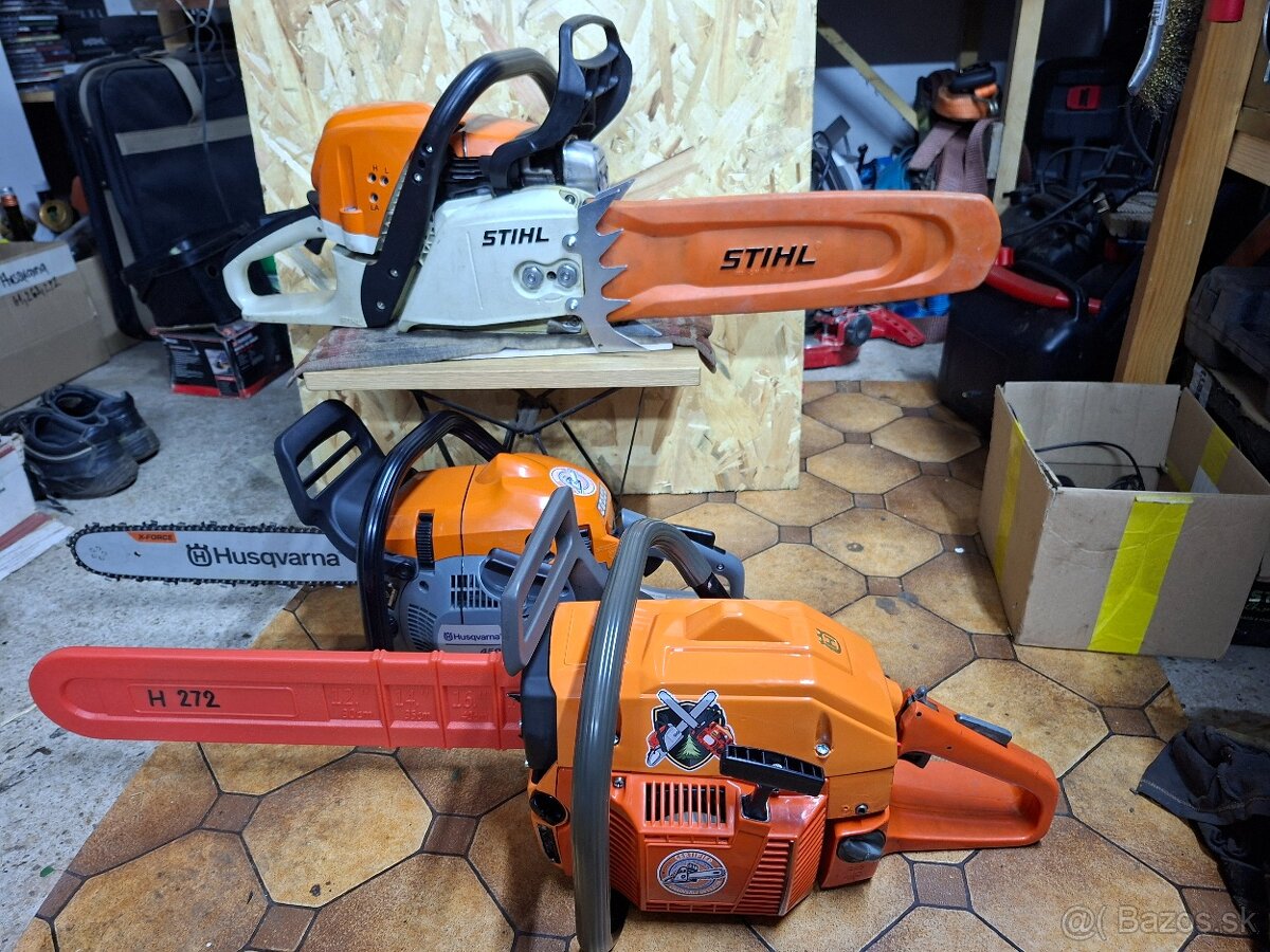 Predám pily, Stihl MS391, Husqvarna 272XP, Husqvarna 450 X-T
