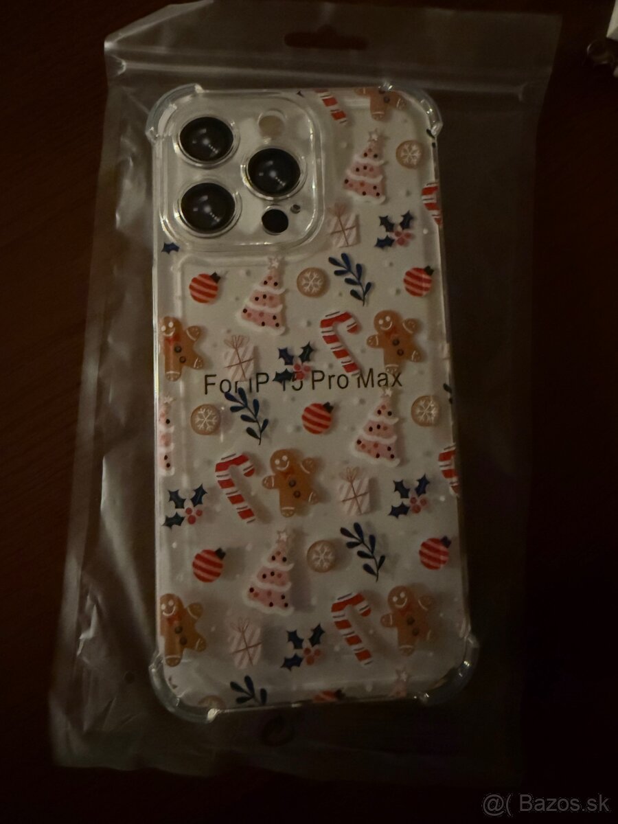 Silikónový vianočný obal na iPhone 15 pro max