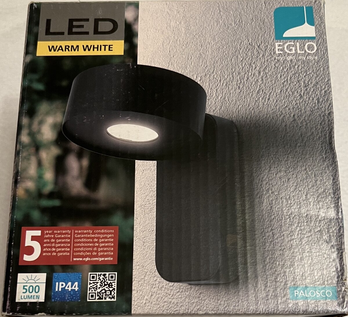 Vonkajšie nástené Eglo-LED svietidlo 6W