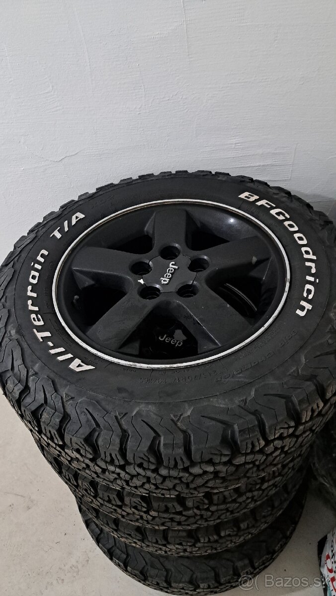 Original Jeep disky 5x127, + pneu