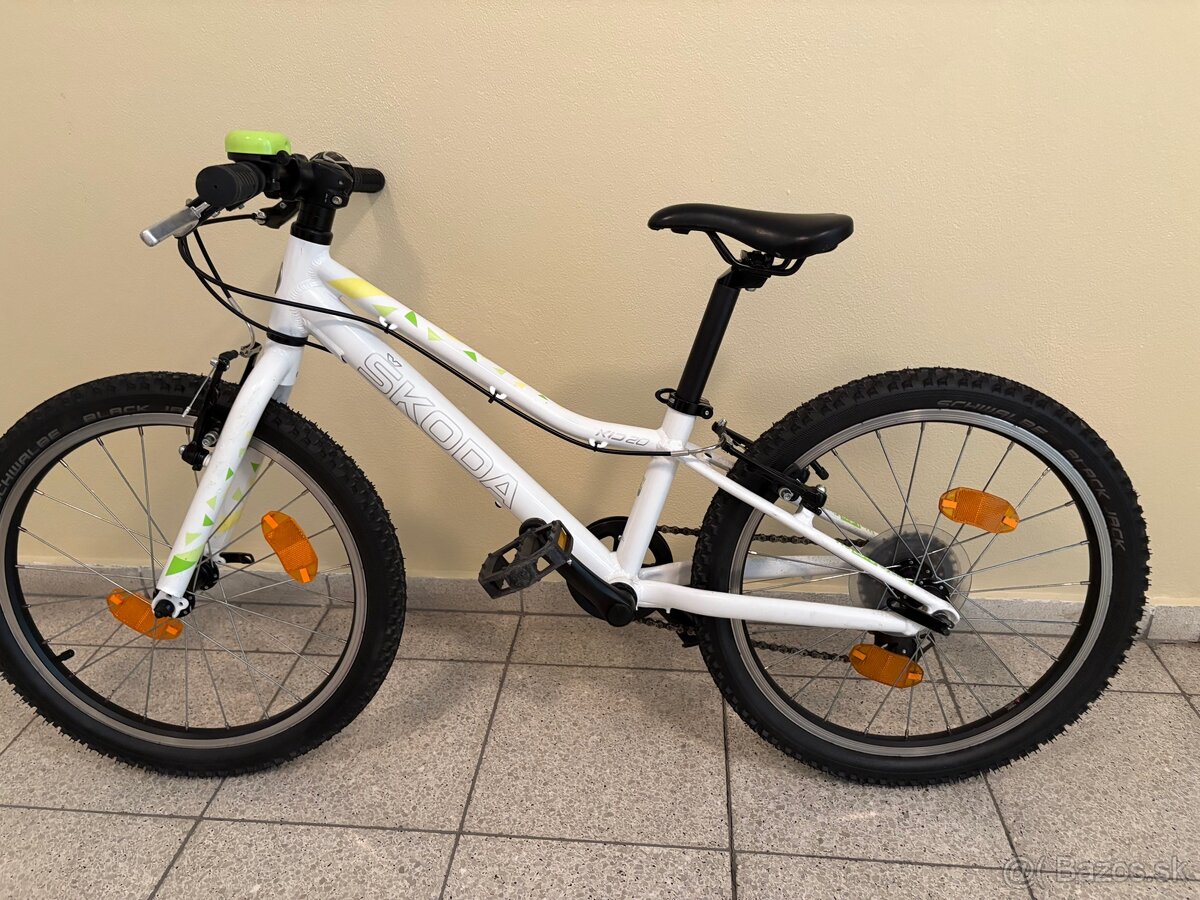 Detsky bicykel znacky Škoda, priemer kolies 20 cm