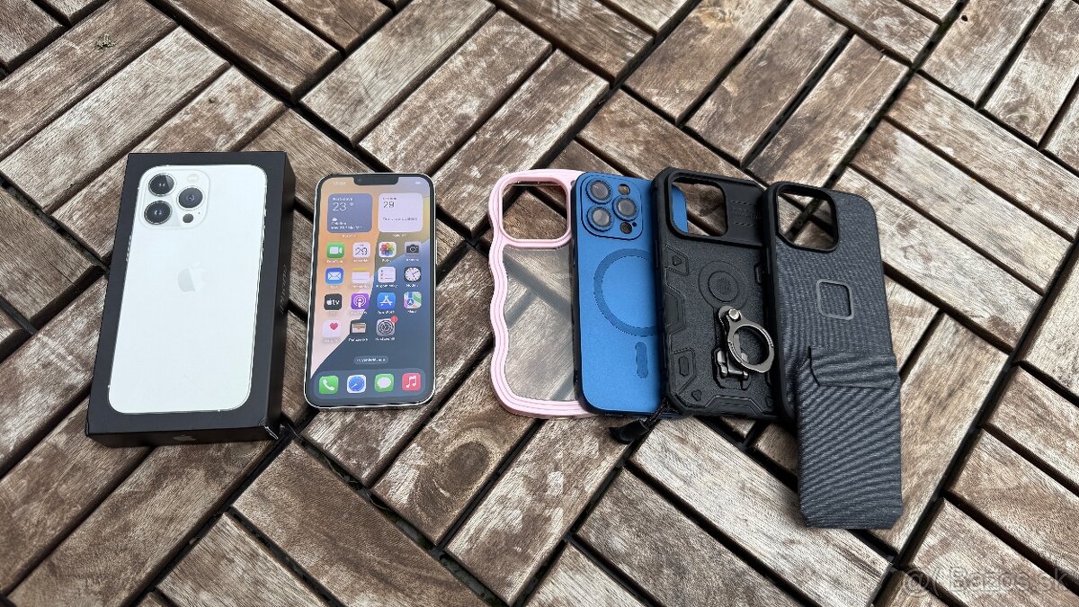 Vymenim iPhone 13 Pro Silver 256gb bateria 98%