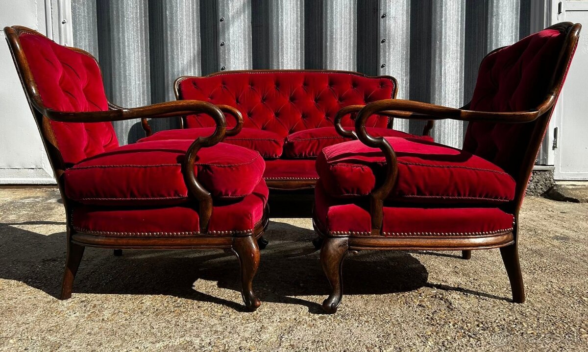 Starožitná neobaroková sedacia súprava