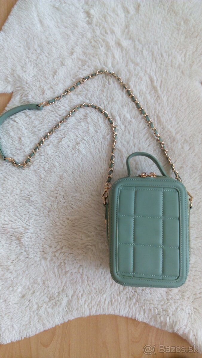 Crossbody kabelka mentolová