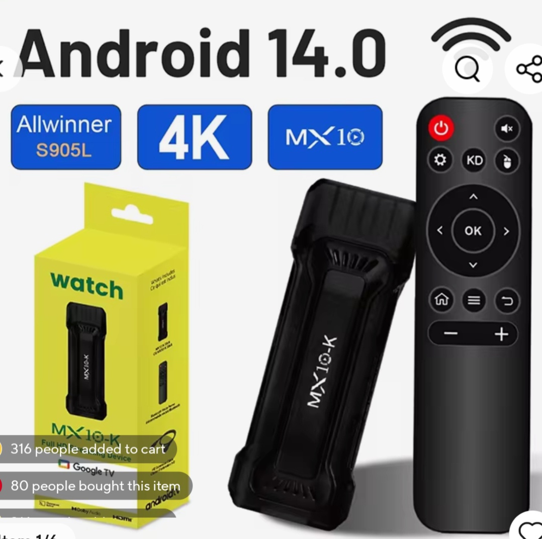 Android TV Stick MX10-K