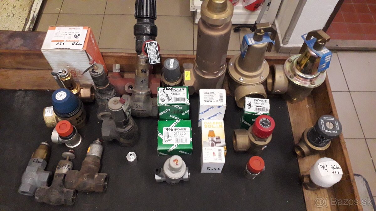 Poistné ventily na ÚK