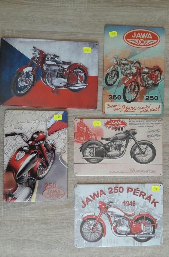 Retro plechové cedule JAWA