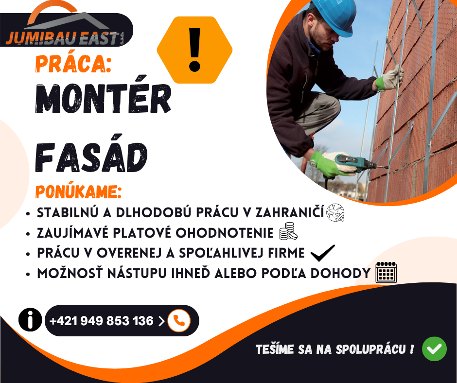 🏗️ Hľadáme pracovníkov na montáž odvetraných fasád – práca