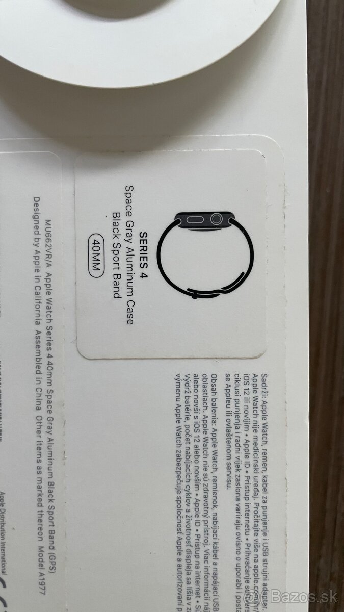 Apple watch 4 space gray aluminium 40mm
