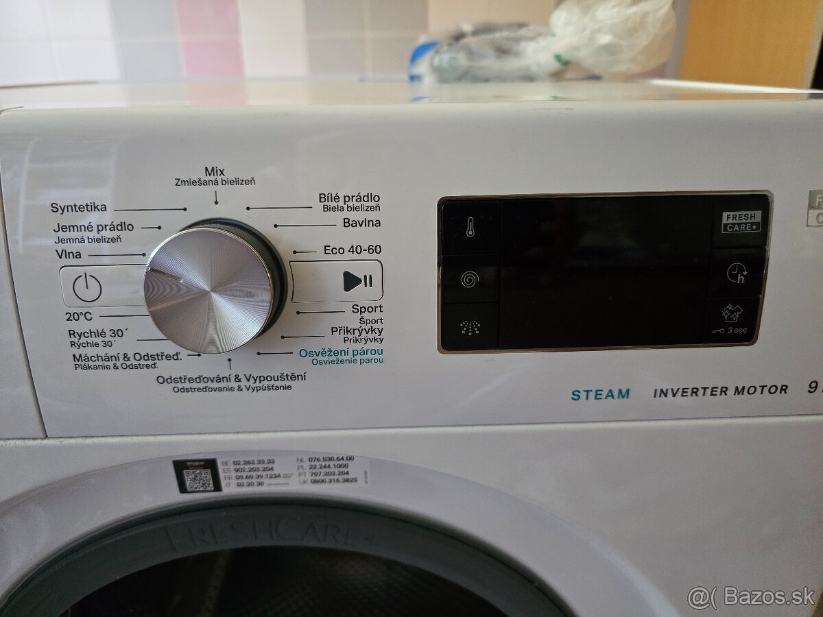 Predám práčku 9 kg, ešte v záruke