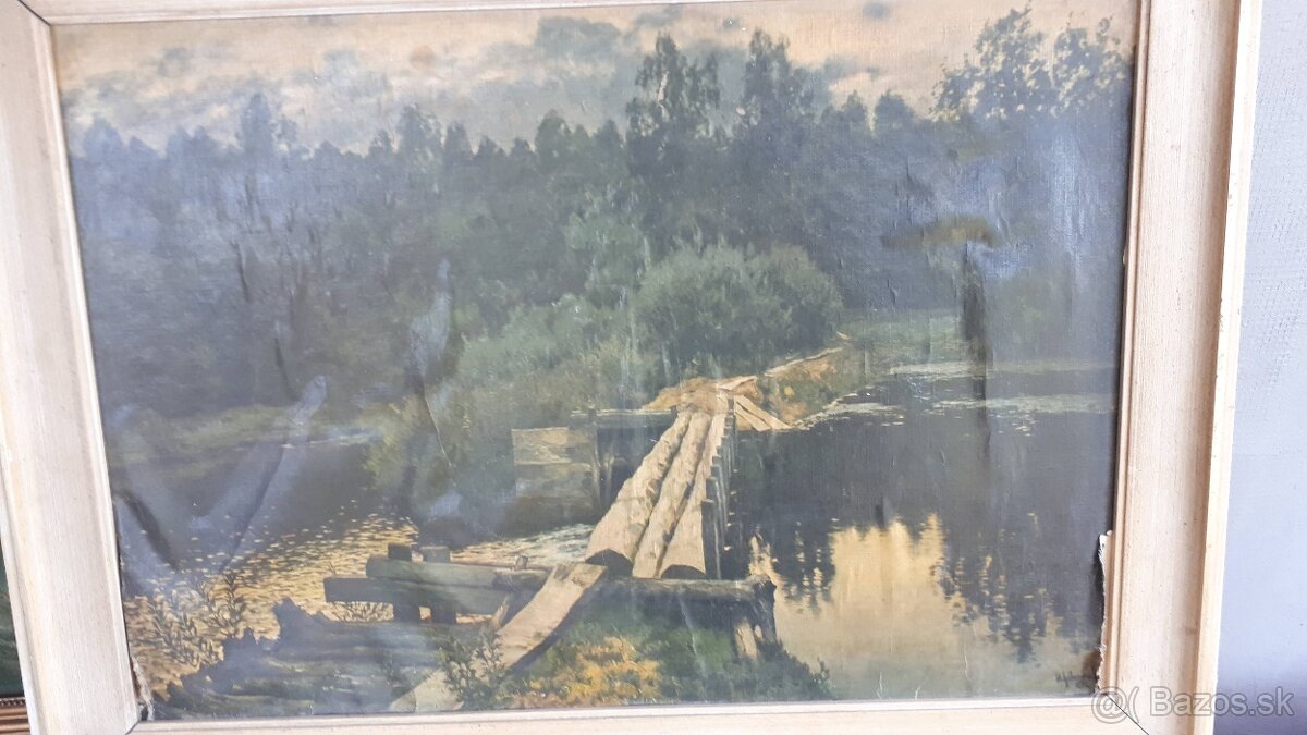 Predam obras olejo malba na papiri