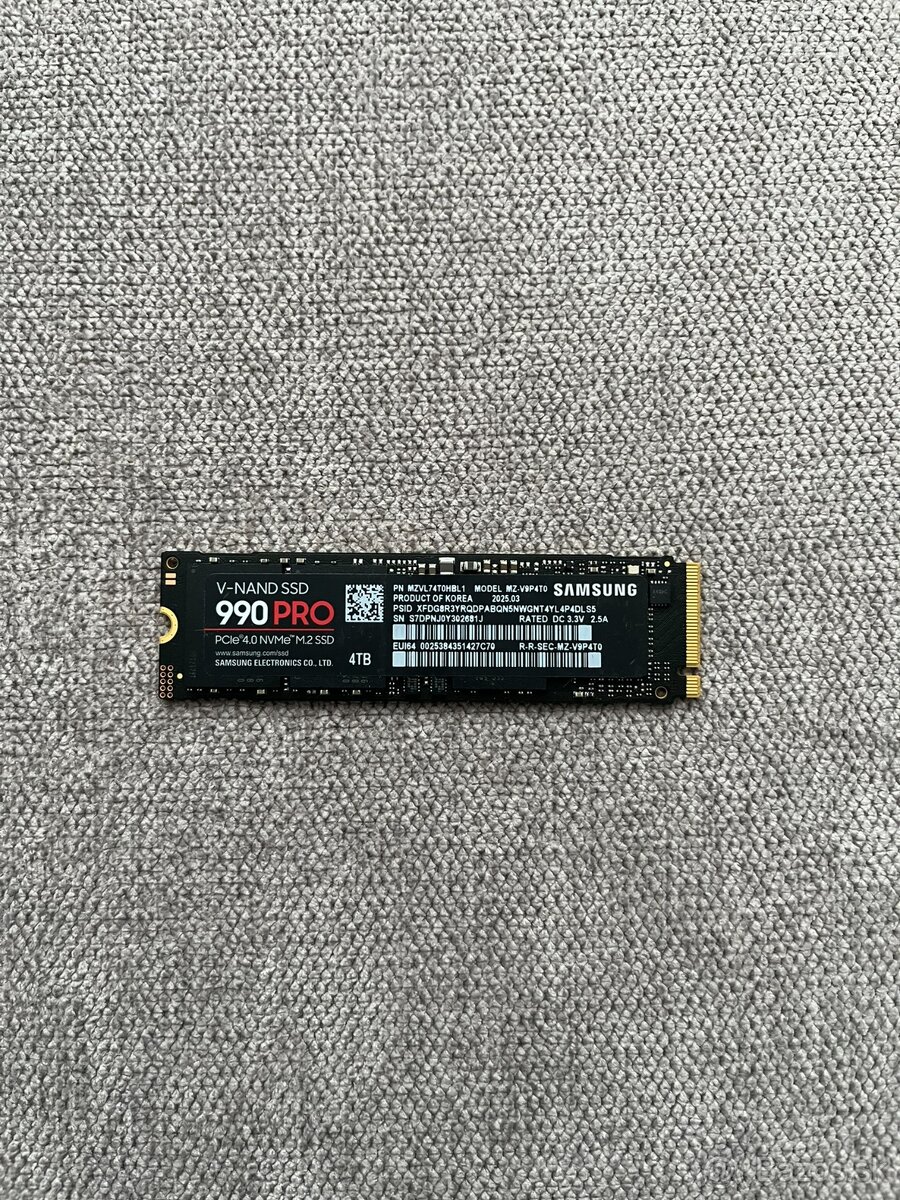 M.2 NVMe Samsung SSD 990 PRO 4TB