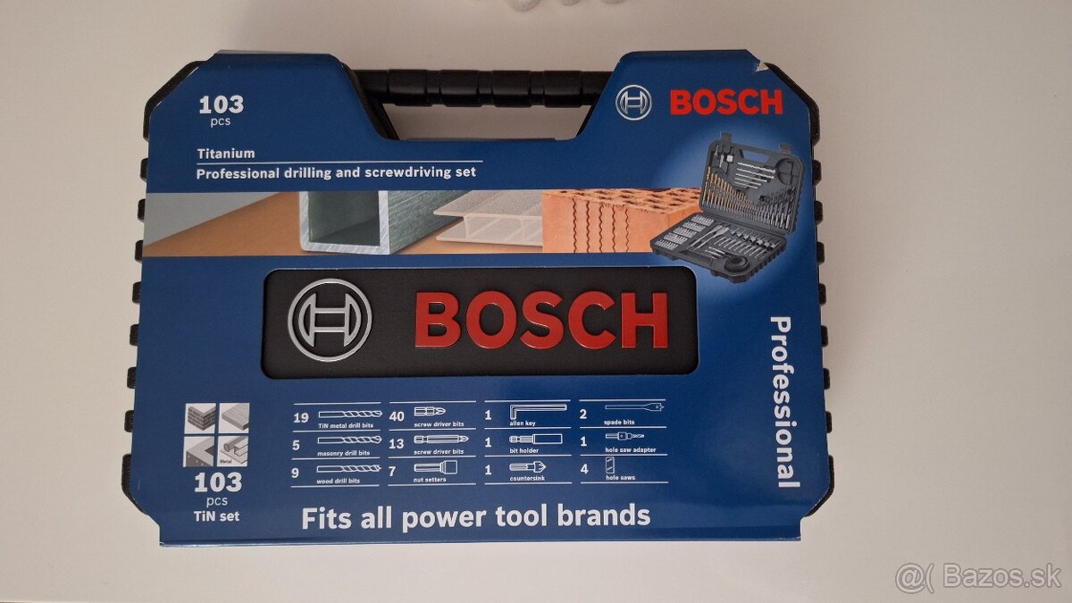 Sada vrtakov a bitov Bosch 103 dielna