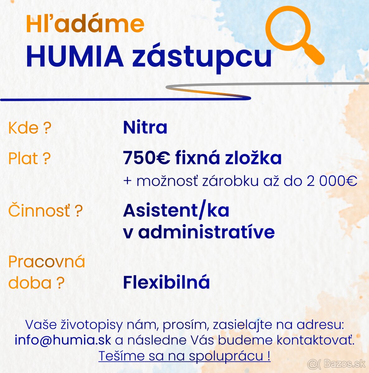 HUMIA zástupca - Nitra