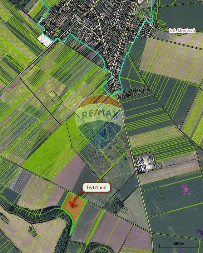 Na predaj poľnohospodárska pôda v obci Mostová 49.439 m2