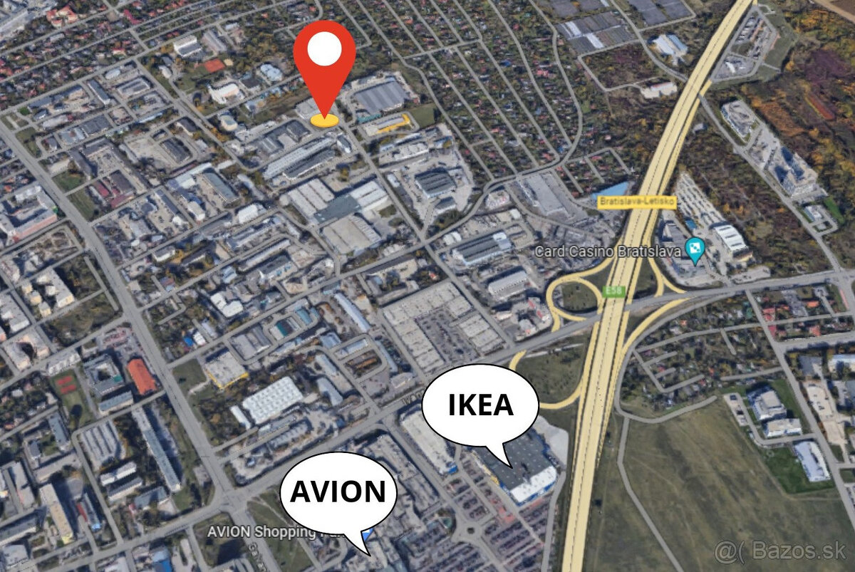 Prenájom spevnenej plochy 1800 m² s výborným napojením na ob