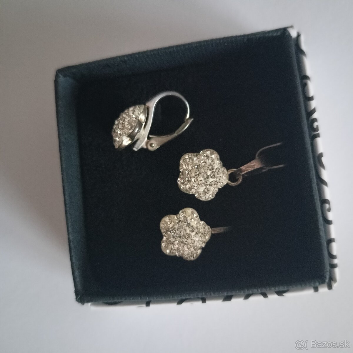 Swarovski biely set ORIGINAL , Ag 925