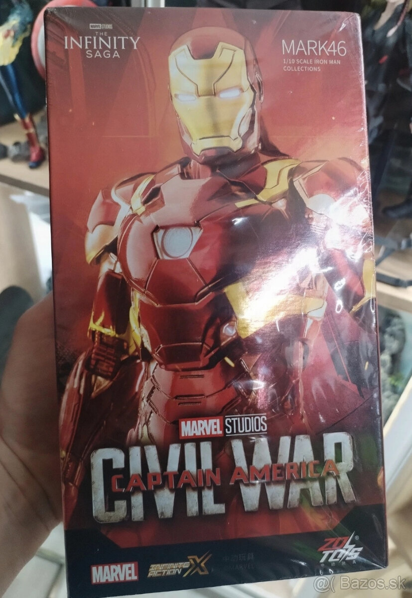 figurka Mavel Iron man 1/10 nová, zabalená