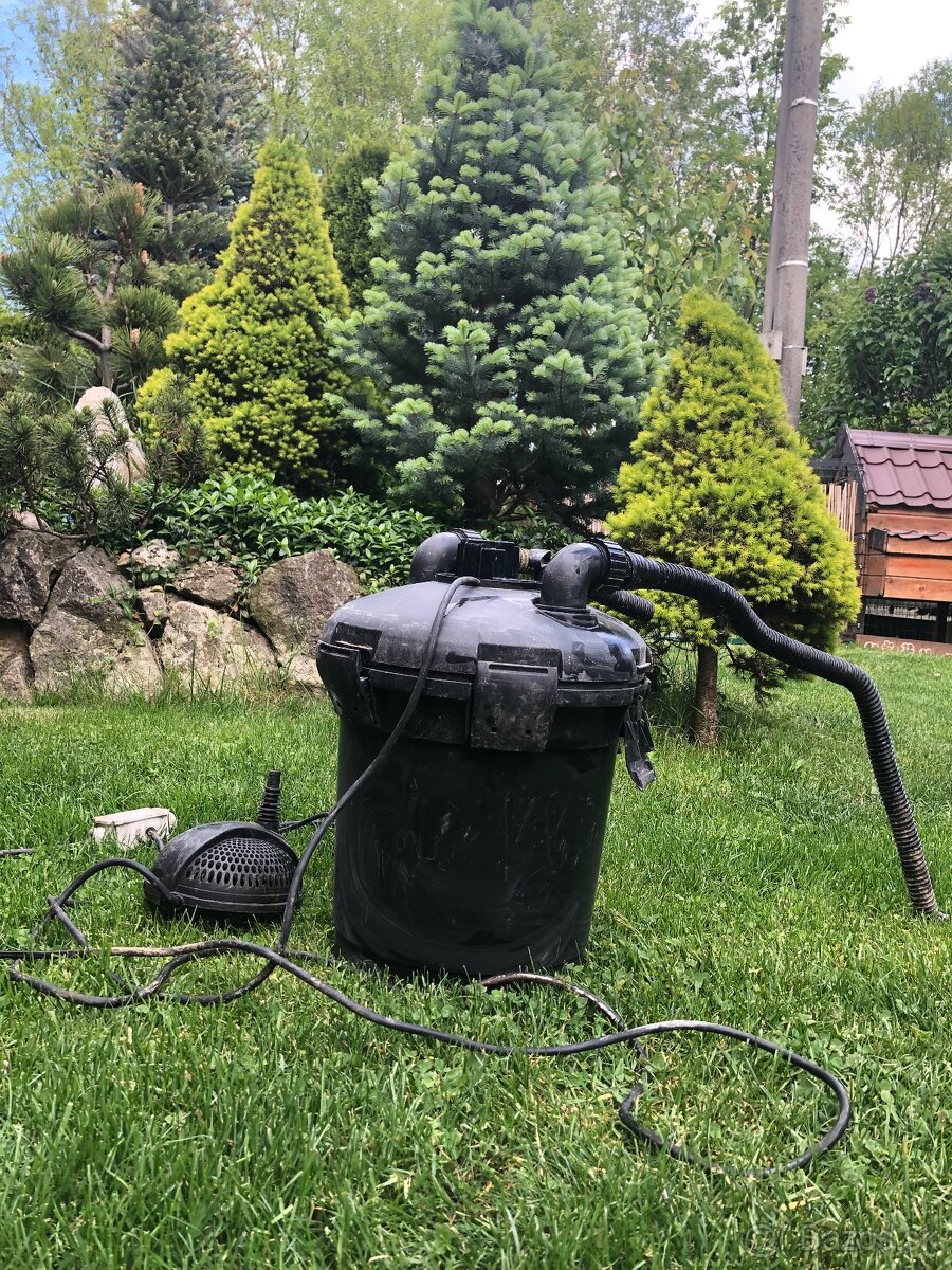 set tlakovej filtrácie s UV lampou a čerpadlom pre jazierko