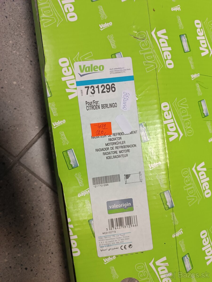 Chladnič vodný Berlingo,Partner