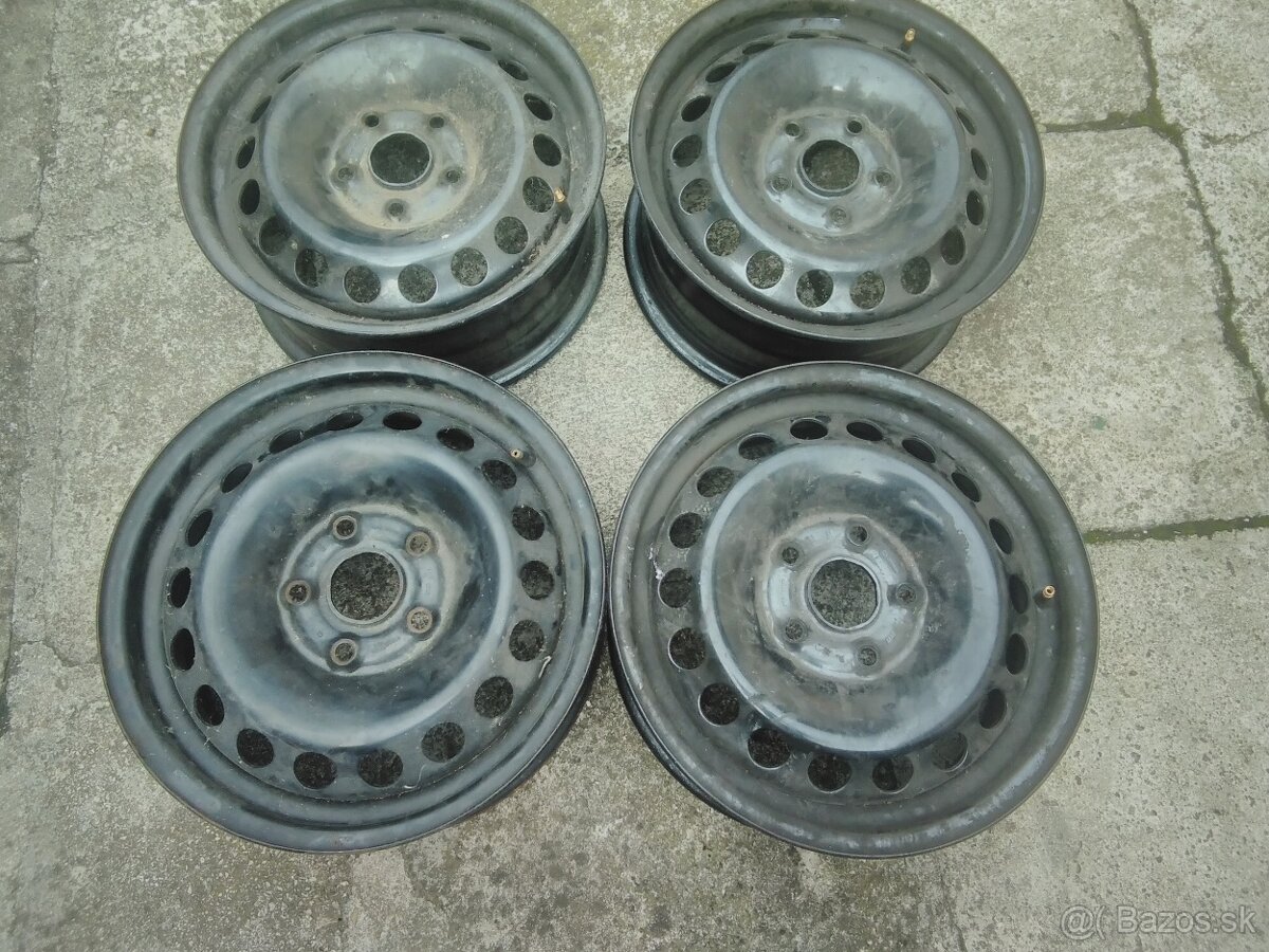 Plechove Disky oktavia2 5x112 15"